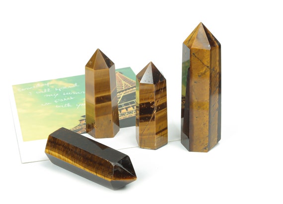 Tiger Eye Obelisk Tower Stone - Obelisk Tower Tiger Eye Stone - Loose Gemstone - Tiger Eye Stone - TW1001