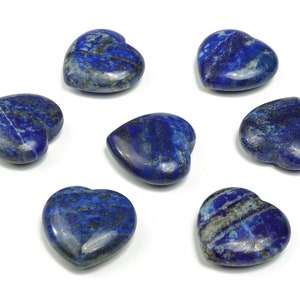 Lapis Lazuli Heart Gemstone – Heart Crystal - Healing Stones – Carving Heart - Natural stones - 3cm - HE1184