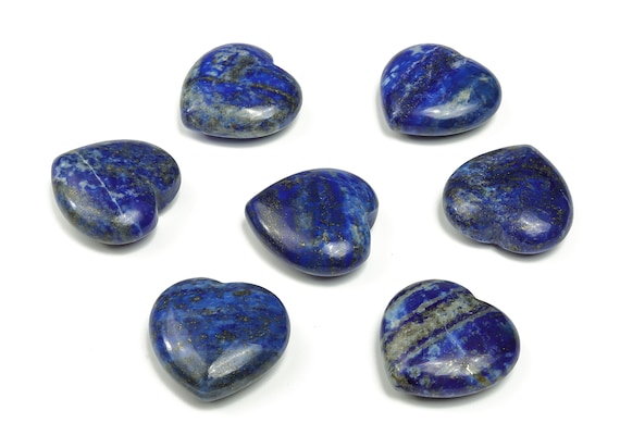 Lapis Lazuli Heart Gemstone – Heart Crystal - Healing Stones – Carving Heart - Natural stones - 3cm - HE1184