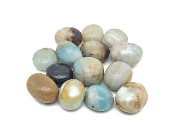 Caribbean Calcite Tumbled Stone – Caribbean Calcite Crystal – Meditation Gemstone - Gifts - TU1050