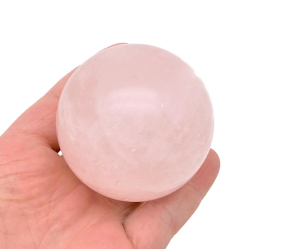 Rose Quartz Sphere Stone A++ – Crystal Ball - Healing Crystal Stones – Crystal Décor – 60mm - TO1017