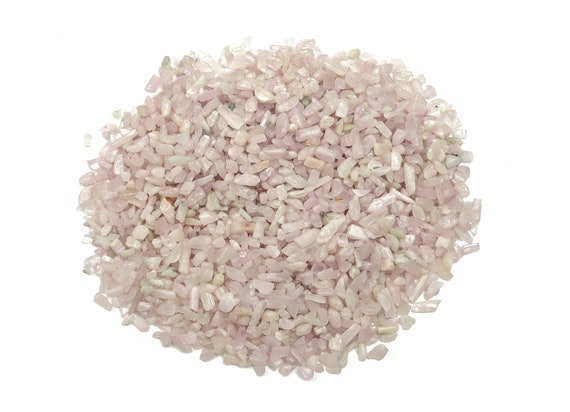 Kunzite Chips – Gemstone Chips – Crystal Semi Tumbled Chips - Bulk Crystal - 2-6mm  - CP1085