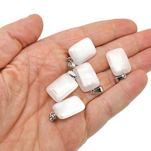 Clear Quartz Crystal Rectangle Shape Pendants - Wholesale Gemstones - Stone Healing Crystal Rectangle Necklace - Natural Stones - NC1597