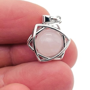 Rose Quartz Charm - Crystals Pendant - Gemstone Earring - Mini Crystal Pendant - Jewelry - NC1256