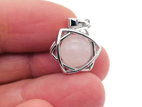 Rose Quartz Charm - Crystals Pendant - Gemstone Earring - Mini Crystal Pendant - Jewelry - NC1256