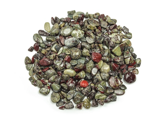 Dragon Blood Jasper Chips – Gemstone Chips – Crystal Semi Tumbled Chips - Bulk Crystal - 7-15mm - CP1046