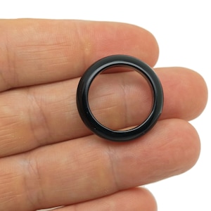 Obsidiaan Ring - Kristallen Ring - Natuurlijke Obsidiaan Ring - Sieraden maken benodigdheden - Cadeau voor haar - RI1029