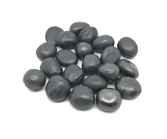 Shungite Tumbled Stone  – Black Shungite Crystal – Loose Gemstones - Natural Shungite - TU1308