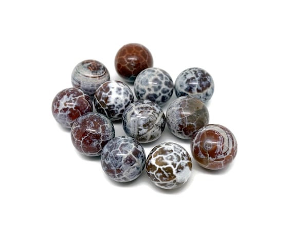 Dream Fire Agate Sphere Stone - Sphere Fire Agate Stone - Natural Sphere Stone – Crystal Ball – 20mm - SP1112
