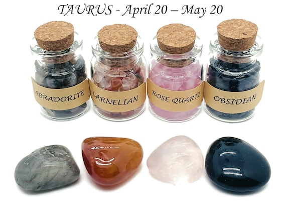 Taurus Zodiac Crystal - Taurus Birthstone - Choose Crystal Chips and Tumbled Stone - Healing Stone - Stones Of For You - TAURUS
