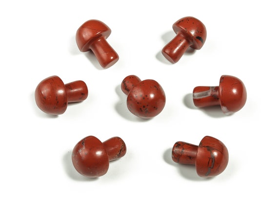 Red Jasper Mushroom Gemstone – Crystal Healing - Red Jasper Crystal Mushroom – 2cm – MU1001
