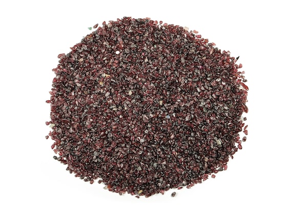 Garnet Chips - Natural Garnet Chips - Undrilled Loose Tumbled Garnet Stones – Garnet Gemstone Ship Embellishments - 2-6mm - CP1017