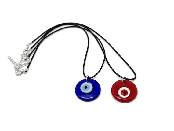 Evil Eye Necklace - Blue&Red Glass Evil Eye - For Pendant - Healing Gifts - Gift Jewelry - NCMIX22