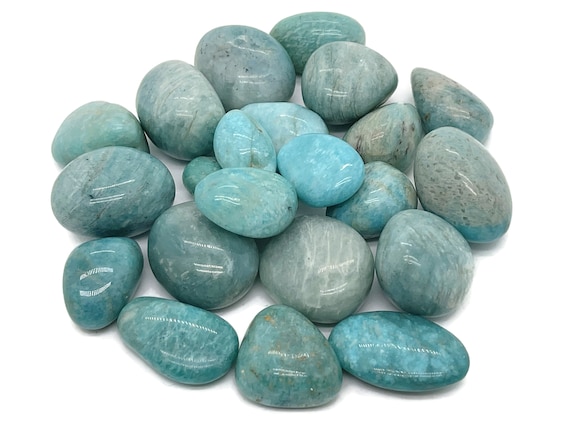 Amazonite Tumbled Stone - Green Amazonite Crystal – Green Amazonite Tumbled – Green Amazonite Crystal Stone  – TU1015