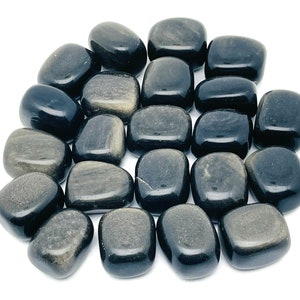 Golden Sheen Obsidian Tumbled Stone - Rainbow Obsidian Gemstone - Natural Gemstone - Loose Gemstone - Natural Stone – TU1133