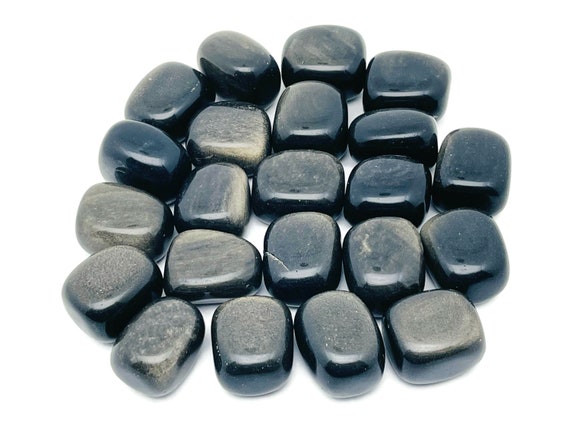 Golden Sheen Obsidian Tumbled Stone - Rainbow Obsidian Gemstone - Natural Gemstone - Loose Gemstone - Natural Stone – TU1133