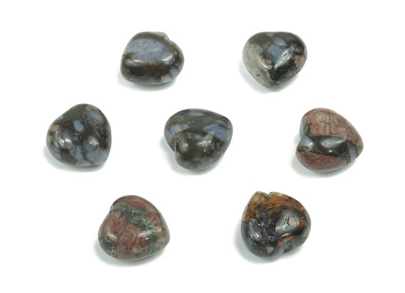 Que Sera Heart Gemstone - Meditation Chakra Reiki Stone - Que Sera Heart Shape - 15x15x9mm - HE1031