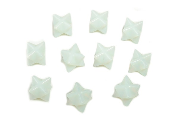 Opalite Merkaba  - Merkaba Star - Crystal Reiki Merkaba Star Figurines - Crystal gifts - Opalite Gemstones – 1.3Cm – ME1004