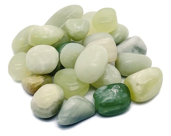 New Jade Tumbled Stone - Healing Gemstone - Lucky jade Quartz Tumble Stone – Healthy Stone – Jade - TU1186
