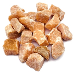 Orange Calcite Stone Raw – Rough Orange Calcite Stone - Natural Stone - Chunk Gemstone - Healing Crystal - RA1213