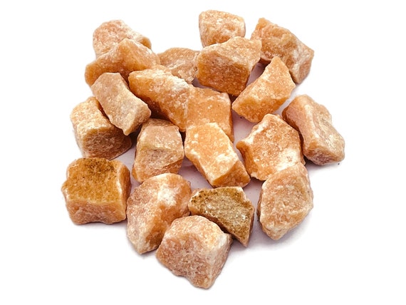 Orange Calcite Stone Raw – Rough Orange Calcite Stone - Natural Stone - Chunk Gemstone - Healing Crystal - RA1213