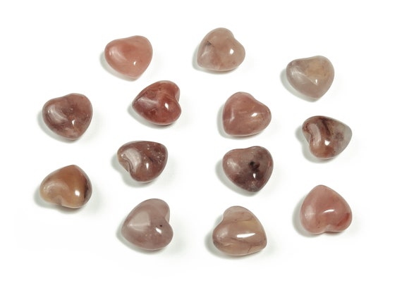 Purple Aventurine Heart Gemstone – Puffy Gem Stone Hearts - Healing Stone – Loose Gemstones - Heart Palm Stone -15x15x9mm - HE1011