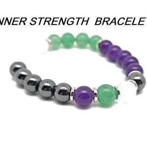 Inner Strength Gemstone Bracelet - Handmade Crystal Bracelet - Men&Women Stretchy Bracelet - Gift for Her - Choose Your Bracelet - YY1050
