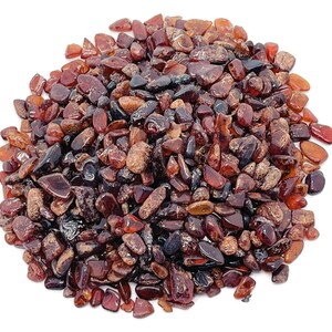 Orange Garnet Chips – Crystal Chips – Semi Tumbled Chips - Bulk Crystal - 5-7mm - CP1175