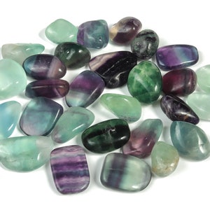 Fluorite Tumbled Stone - Shaped Crystal - Fluorite Crystal - Fluorite Crystal Stone – 0.5 - 1 inch TU1013