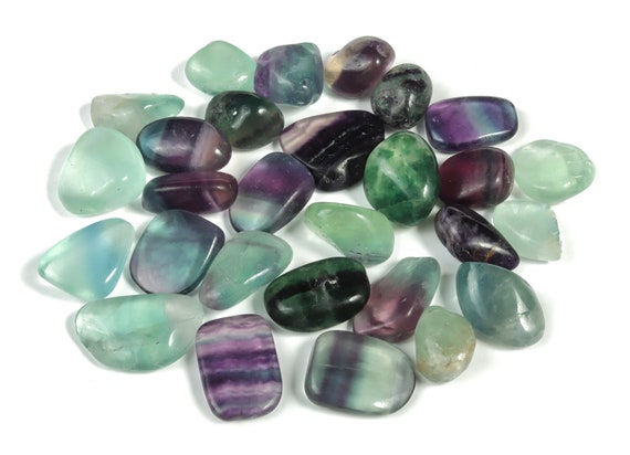 Fluorite Tumbled Stone - Shaped Crystal - Fluorite Crystal - Fluorite Crystal Stone – 0.5 - 1 inch TU1013