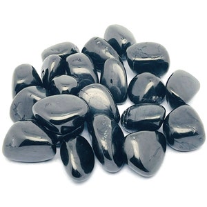 Jet Stone Tumbled Stone - Jet Stone Gemstone – Black Crystals - Natural stone - Healing Stone - TU1284