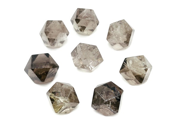 Smoky Quartz Polyhedron Crystal - Crystal Polyhedron Carving  - Polished Polyhedron - 2cm - PL1002