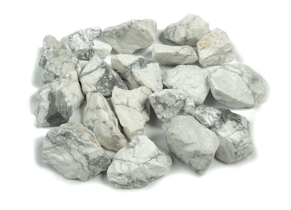 Howlite Raw Gemstone - Raw Magnesite Stone - Natural Gemstone - Loose Gemstone - RA1007