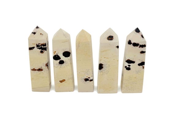 Picture Jasper Obelisk Tower Stone - Gemstone Tower - Meditation Gemstone - Crystal Gifts - Home Crystal Decor - TW1144