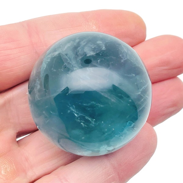 Green Fluorite Sphere Stone A++ – Crystal Ball - Healing Crystal Stones – Crystal Décor – 40-50mm - BA1017