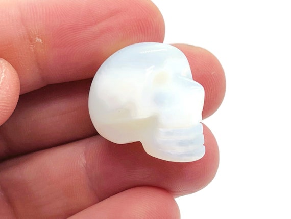 Opalite Skull Gemstone - Carving Skull - Healing Stone - 1 Inch - SK1006