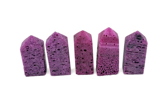 Red Corundum Obelisk Tower Stone - Ruby Gemstone Tower - Meditation Gemstone - Crystal Gifts - Home Crystal Decor - TW1156