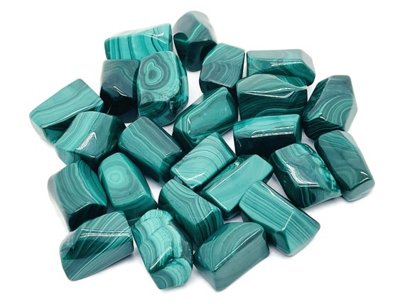 Malachite Tumbled Stone - A++ Malachite Gemstone - Loose Gemstone –Green Natural Gemstone - Green Gemstone  - TU1142