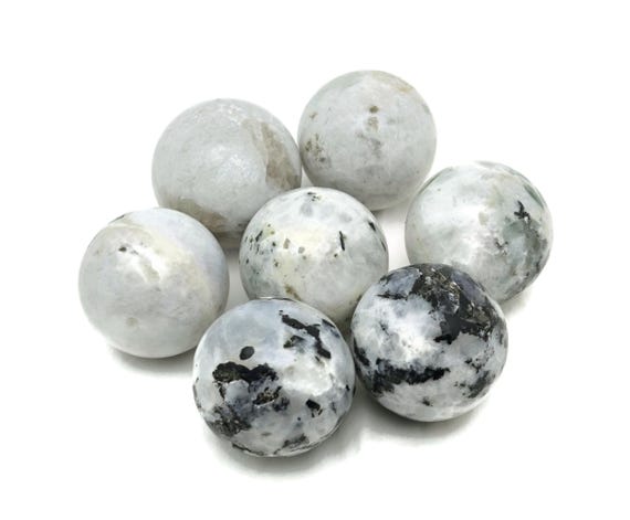 Rainbow Moonstone Sphere Stone – Crystal Ball - Healing Crystal Stones – Meditation Crystal – 28-30mm - SP1106