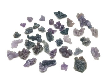 Mini Grape Agate Cluster - Grape Agate Specimen - Raw Grape Agate - Purple Grape Agate -FO1014