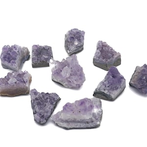 Amethyst Crystal Cluster - Raw Crystal – Natural Amethyst Stone – Healing Amethyst Crystal – Raw Amethyst Mini Cluster – FO1030