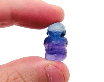 Fluorite Mini Crystal Carving – Fluorite Carved Gemstone – Healing Crystal – Best Quality - Home Decor - Gifts - CA1040