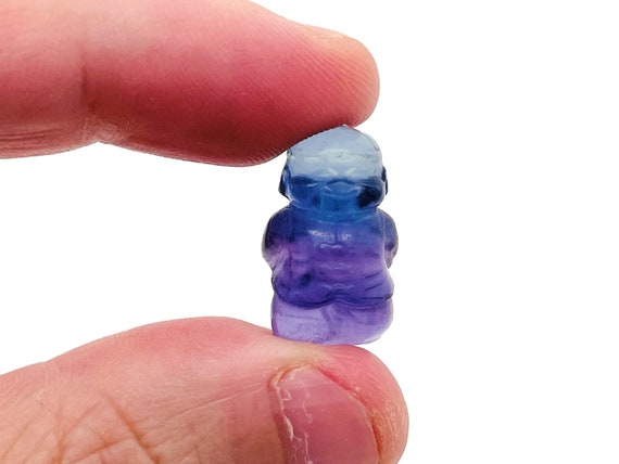 Fluorite Mini Crystal Carving – Fluorite Carved Gemstone – Healing Crystal – Best Quality - Home Decor - Gifts - CA1040