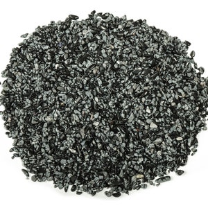 Snowflake Obsidian Chips - Crystal Chips – Small Snowflake Obsidian Chips - 2-6mm - CP1023