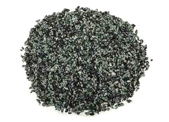Snowflake Obsidian Chips - Crystal Chips – Small Snowflake Obsidian Chips - 2-6mm - CP1023