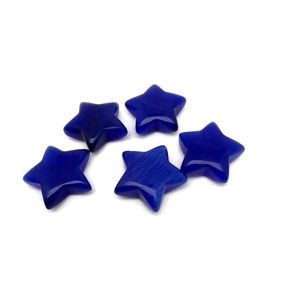 Star Dark Blue Cats Eye Gemstone - Transformation & Inner Strength - ST1072