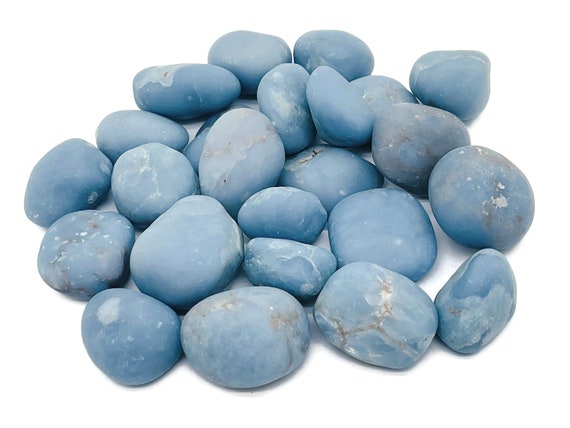 Angelite Tumbled Stone -Angelite Crystal - Angelite Gemstone  – TU1061