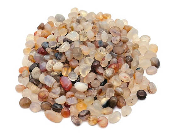 Gray Agate Chips – Gemstone Chips – Crystal Semi Tumbled Chips - Bulk Crystal - 5-8mm  - CP1029