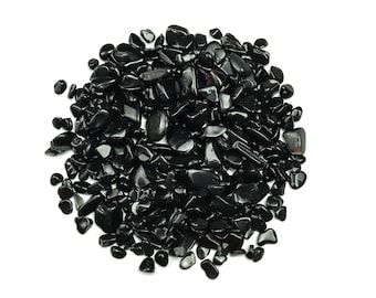 Obsidian Chips – Black Obsidian Chips Gemstone – Obsidian Stone - 7-15mm - CP1147