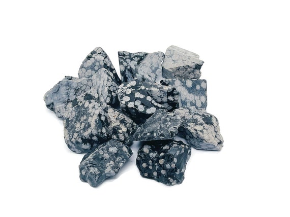 Raw Snowflake Obsidian Stone – Rough Crystal Stone - Gemstone - Crystal – RA1062